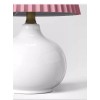 Room Essentials Ceramic Table Lamp with Pink Crepe Pleated Shade