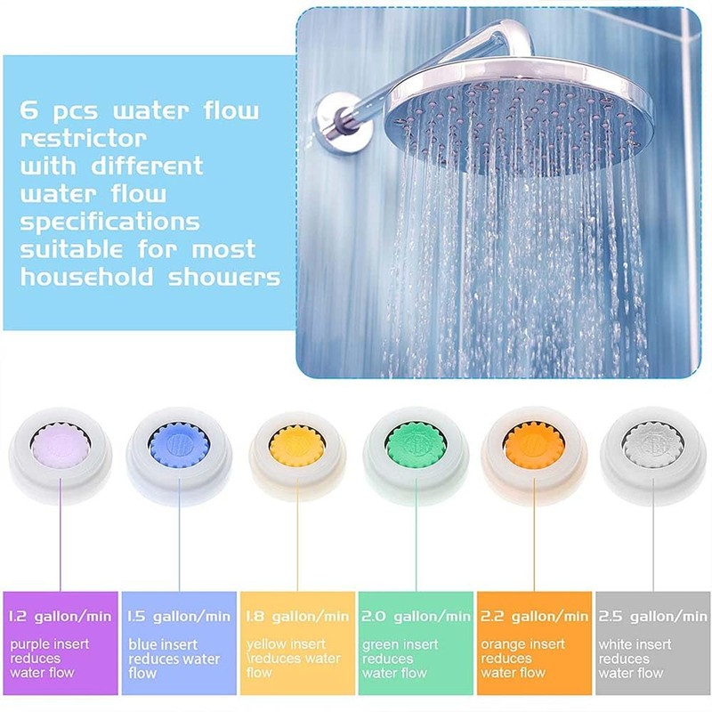 8 Pcs Shower Flow Restrictor Shower Head Flow Restrictor Shower