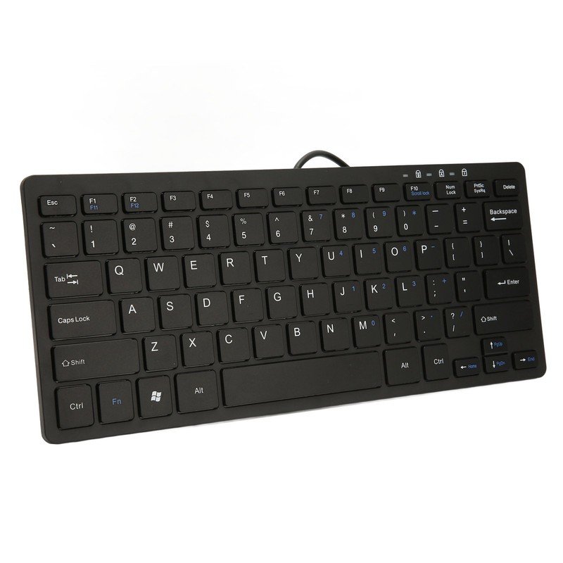 Mini Keyboard Mini Ultra Thin 78 Keys USB Wired Keyboard