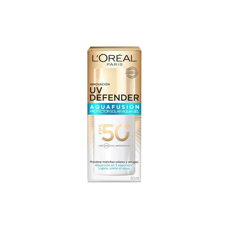 L'Oréal Paris UV Defender Aquafusion Protector Solar Diario FPS50+, Protector