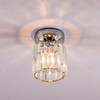 Crystal Ceiling Light Mini Chandelier Flush Mount Close to Ceiling
