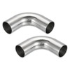 PATIKIL 2pcs 90 Degree Mandrel Bend Elbow 32mm OD Steel