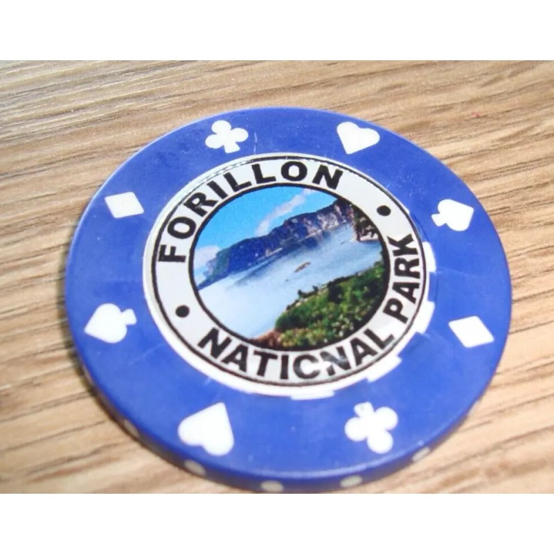 Golf Design FORILLON National Park CANADA Photo image Poker Chip