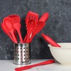 Chef Craft Premium Silicone Cooking Tongs, 12 inch, Red