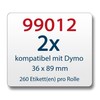 LabelTrade Compatible / Replacement for Dymo 99012 36 x 89