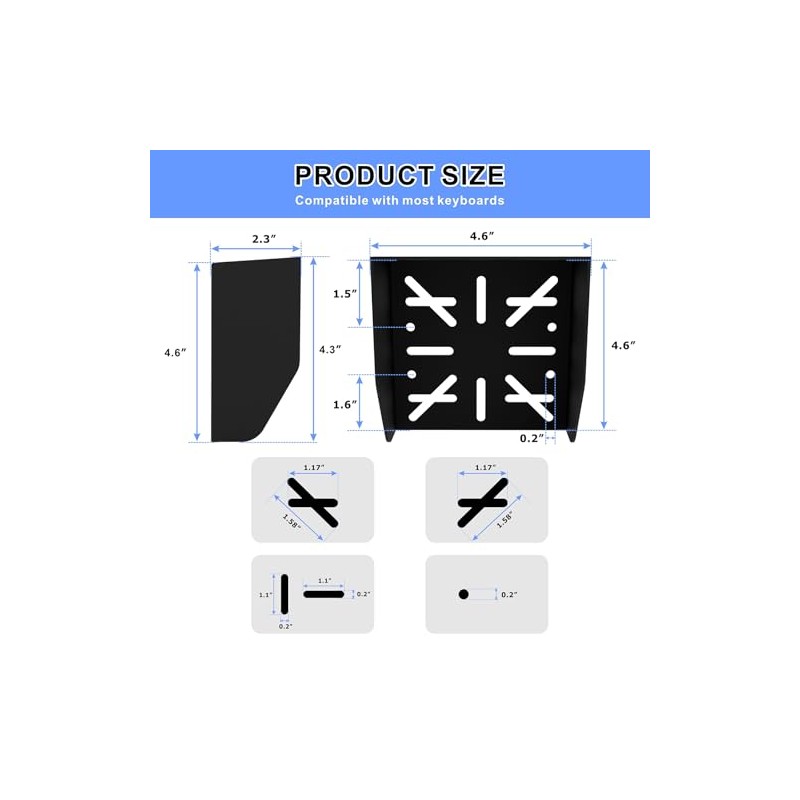 Waterproof Cover Keypad Mounting Post Bracket, Pedestal Mount for Keyboard
