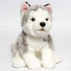 Husky Smilla Alaskan Malamute Sitting Cuddly Toy Plush Dog Plush