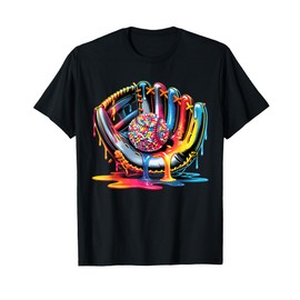 Ice Cream Drip Baseball Stuff Baseball Drip For Boys Graphic T-Shirt