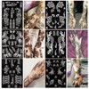 XMASIR 10 Sheets Tattoo Stencils 20 Pcs Arm Hand Tattoo