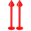 2pc 1.2mm 16g Labret Bar Studs Lip Ring Monroe Tragus