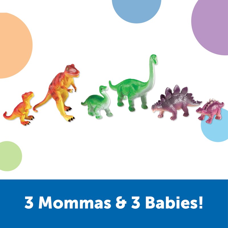 Learning Resources Jumbo Dinosaurs I Mommas and Babies I T-Rex,