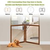 LZRS Clear Dog Gate for Indoor Use - Transparent Pet