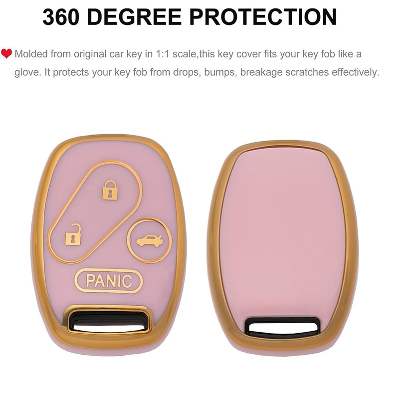 TPU Protector Key Fob Cover Keychain fit for Honda 2003-2012