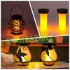 Solar-Lantern Waterproof Flame-Lights Replacement Top - Garden Decor Outdoor Flame