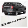 GMC 1pc Matte Black Rear DENALI Emblems Letters Fit 2021-2023