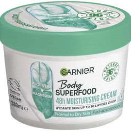 Garnier Body Superfood, Body cream Aloe, With Soothing Effect And Quick Absorption, 12.8 Fl.Oz