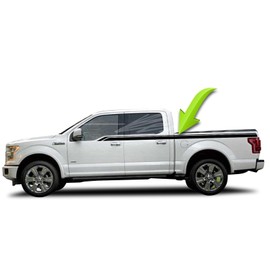 BENINI DESIGN STUDIO Side Door Racing Side Bedside Bed Vinyl Stripes Graphics Vinyl Decals Sticker Kits Both SIdes Compatible With Ford F-150 F150 2014 2016 2017 2018 1019 2020 2021 2022 2023 2024 (Matte Black)