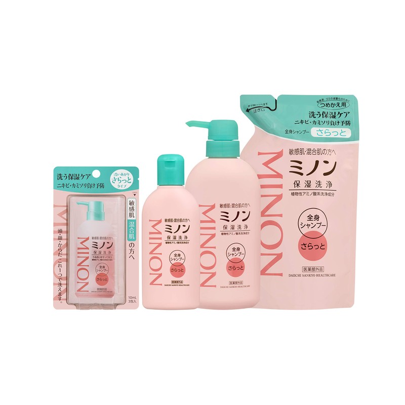 Minon Full Body Shampoo Smooth Type Refill 12.8 fl oz