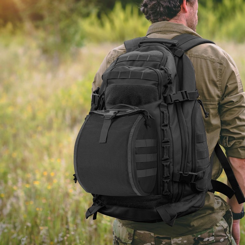 FRTKK Tactical Helmet Bag Pack, Military Molle Pouch Multi-Purpose Carrying
