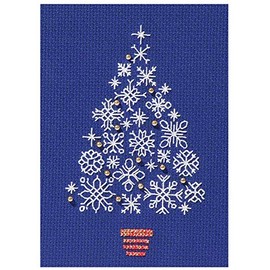 Derwentwater Designs Snowflake Tree Christmas Card Cross Stitch Kit DWCDX54 Multi-Coloured
