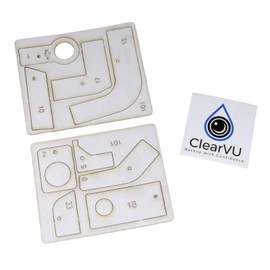 ClearVU T-101 Backup Camera Cleaner fits 2009-2021 Frontier & 2019-2026 Ram 1500 2500 3500 | Includes DIY Kits | Use OEM Washer Fluid Control Button to Clean Off Debris, Salt & Snow