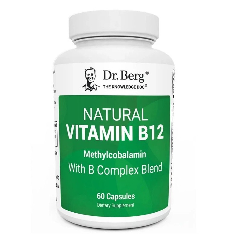 Dr. Berg Natural Vitamin B12, 3 PACK, 1000 mcg of