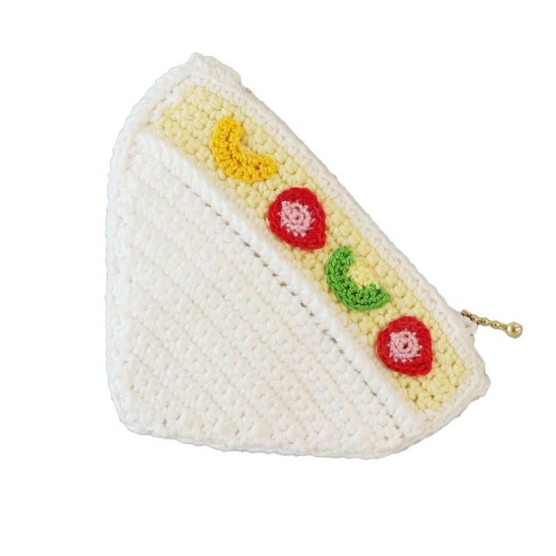 KIYOHARA HAPPY COTTONN Knitting Meal Pouch Kit, Fruit Sand, Includes