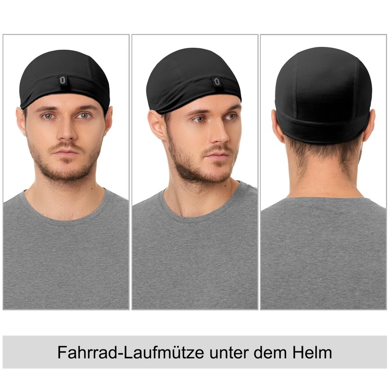 Oscenny Cycling Hat Under Helmet, Moisture-ableting, Breathable Inner Lining, Skull