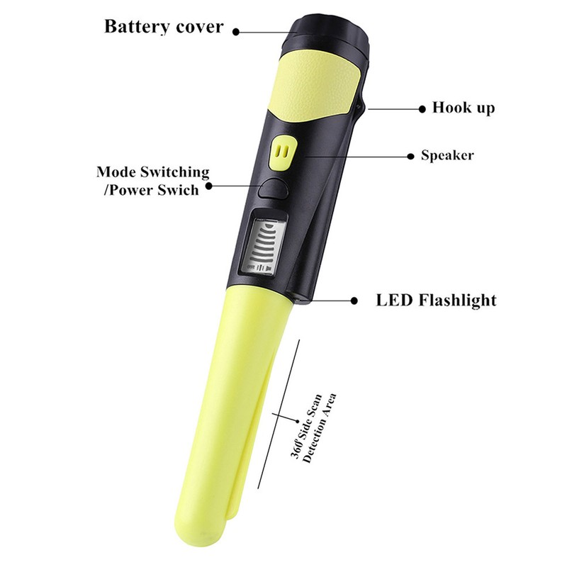 Hand Metal Detector with LCD Display Strap High Accracy 360°