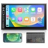 Double Din Car Stereo Compatible with Wireless Apple Carplay, Android