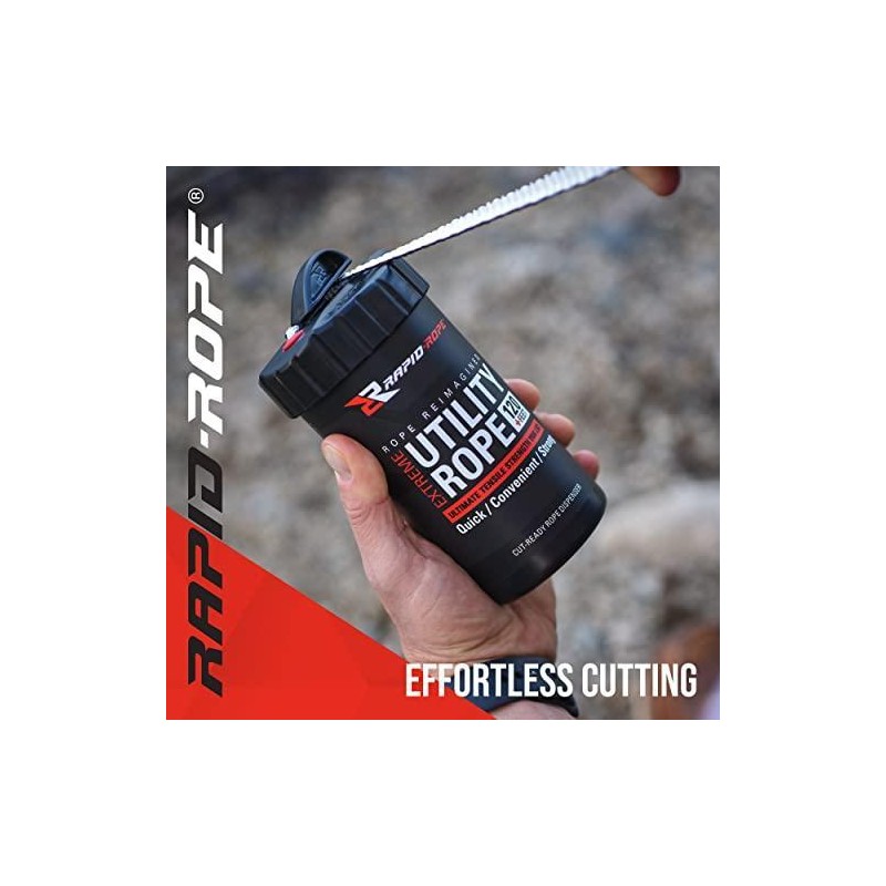 Rapid Rope 120 Feet Nylon Paracord Rope Canister