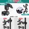 JEBUTU Super Double Clamp Mount, Double Clamp, Ball Head, Magic