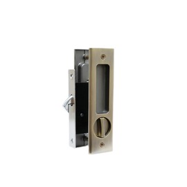 Sliding Pocket Door Lock Mortise Lock Pocket Door Lock Handle Invisible Recessed Handle Wooden Door Lock/160mm-bronze