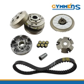 GYMMEDS GY6 50cc Performance Clutch Set, Fit for GY6 50cc 60cc 80cc Engine Taotao Scooter, include Clutch Assembly and Variator Assembly with 669 belt.