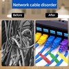 Pack of 8 Cable Labels, Cable Identification Labels, Writeable Label
