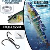 MKNZOME 6 PCS Multi-Jointed Fishing Lures, Lifelike Slow Sinking Bass