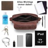 ROYALZ 'Florida' Men's Small Leather Vintage Look Shoulder Bag Men's