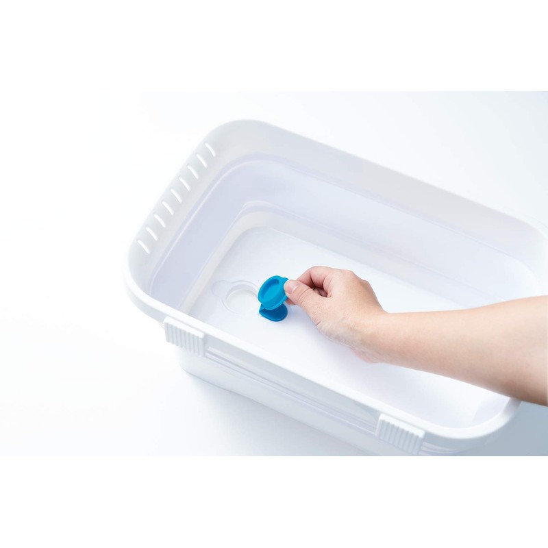 Isetou I-590 Folding Washtub, Kitchen Soft Tub, 2.6 gal (6.6