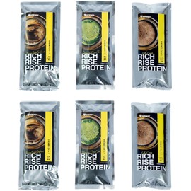 TEADY 完全栄養食 プロテイン タンパク質24g ホエイ ソイ コラーゲン 乳酸菌750億 食物繊維 ダイエット シルキーココア 極み抹茶 黒糖きなこ RICH RISE PROTEIN リッチライズプロテイン 25g サンプルセット (01.ｼﾙｷｰｺｺｱ/黒糖きなこ/極み抹茶/ほうじ茶 ﾗﾃ（各1点&ｼｪｲｶｰ付）) (02.6点ｾｯﾄ（各2点:ｼﾙｷｰｺｺｱ/黒糖きなこ/極み抹茶）)