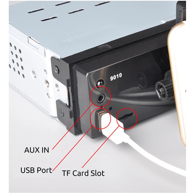 ESSGOO Wireless Apple CarPlay 9" Single 1 DIN Car Stereo