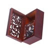 1Pc Solid Wood Miniature 18 Note Wind Up Music Box