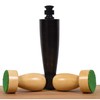 RoyalChessMall-3.9" Berliner Modern Minimalist Chess Pieces Only Set- Weighted Ebonised