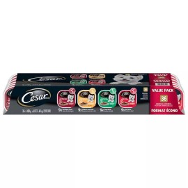 Cesar Classic Variety Pack Loaf in Sauce Soft Dog Food 36x100g