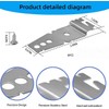 4-Pack Dishwasher Bracket-Undercounter, Dishwasher Clips, Dishwasher Mounting Bracket, with Screws