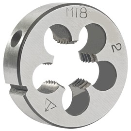 Aceteel M18 x 2 Metric Round Die, Machine Thread Die M18 X 2.0mm Right Hand