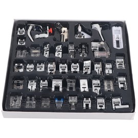 42 Pcs/set Multifunction Sewing Machine Parts Braiding Blind Stitch Darning Presser Foot Feet