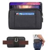 DFVmobile - Multi-purpose belt case with 2 compartments zip for
