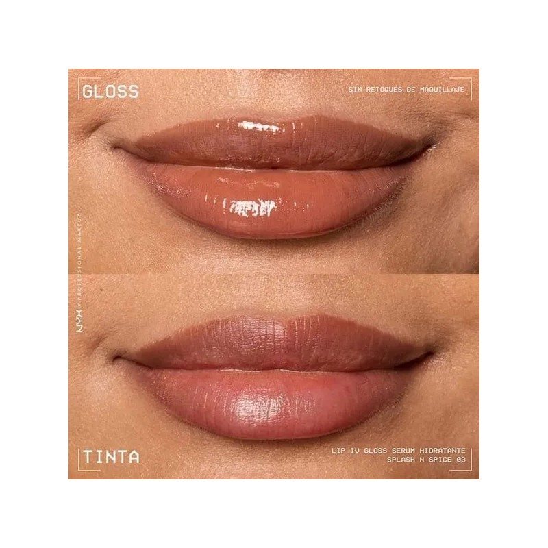 NYX PMU Lip IV, Gloss Serum Hidratante efecto tinta 5