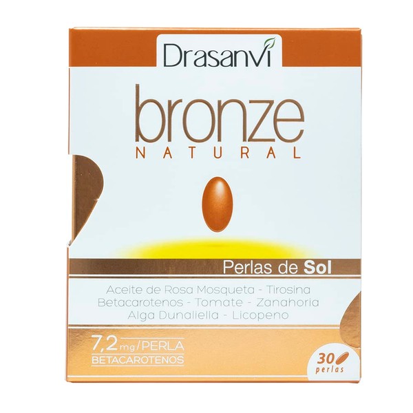 DRASANVI Natural Bronze 90g/ 3.17 Fl Oz – Health Care - Food Supplement - Contributes To The Protection Of Cells Against Oxidative Damage - Amino Acid L-Tyrosine Responsible For Skin Color - Natural Ingredients