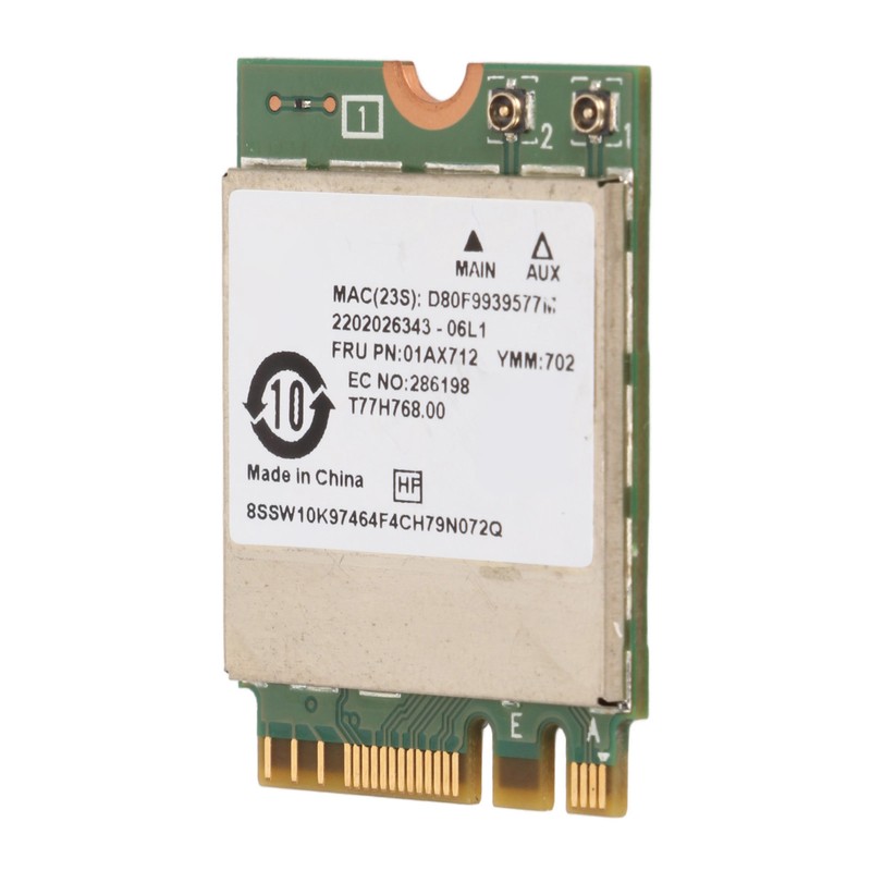 RTL8822BE Network Card 01AX712 433Mbps WiFi Bluetooth 4.0 M.2 NGFF